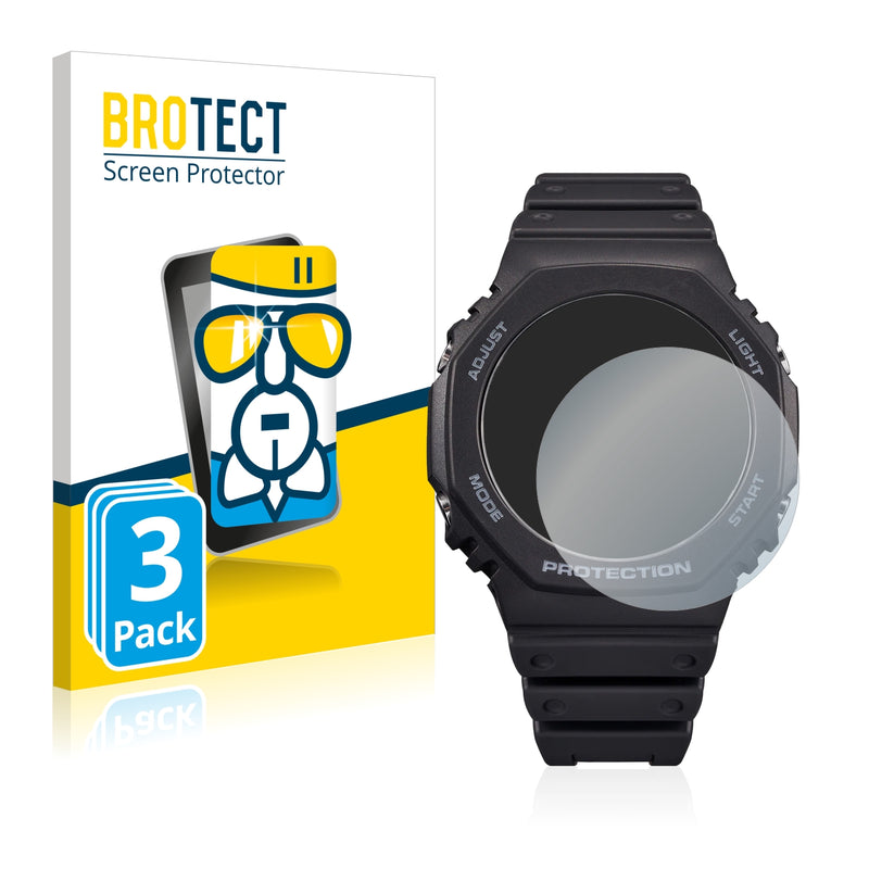 3X Nano Glass Screen Protectors for Casio G-Shock GA-B2100