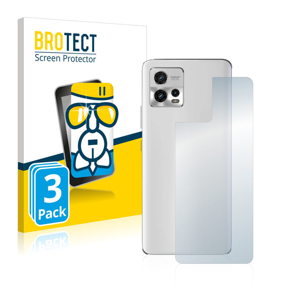 3X Nano Glass Screen Protectors for Motorola Moto G72 (Back)
