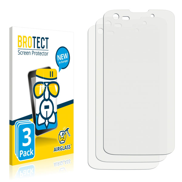 3x BROTECT AirGlass Glass Screen Protector for Denso BHT-1600 Standard Version