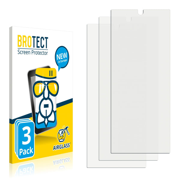 3x BROTECT AirGlass Glass Screen Protector for Samsung Galaxy Note 20 Ultra