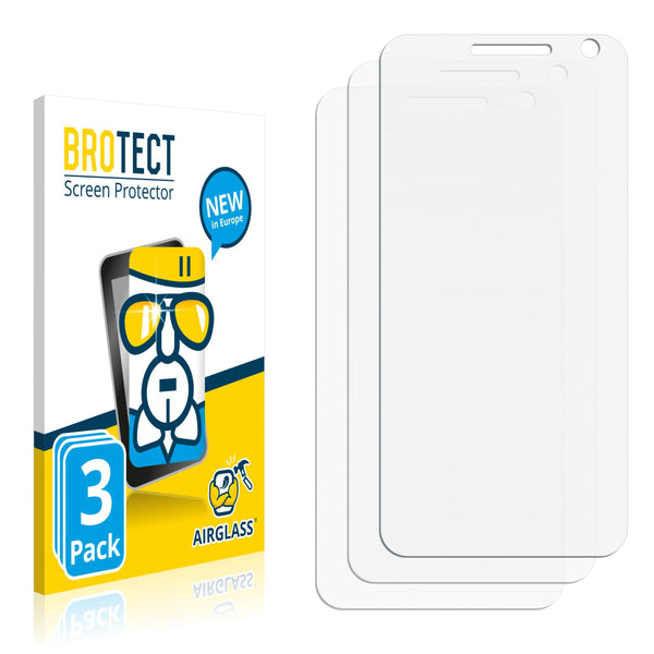 3x BROTECT AirGlass Glass Screen Protector for Doogee Homtom HT3 Pro