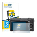 3x BROTECT AirGlass Matte Glass Screen Protector for Sony Alpha 5100 (DSLR-A5100)