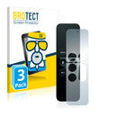 3x BROTECT AirGlass Matte Glass Screen Protector for Apple Remote Control Apple TV 4