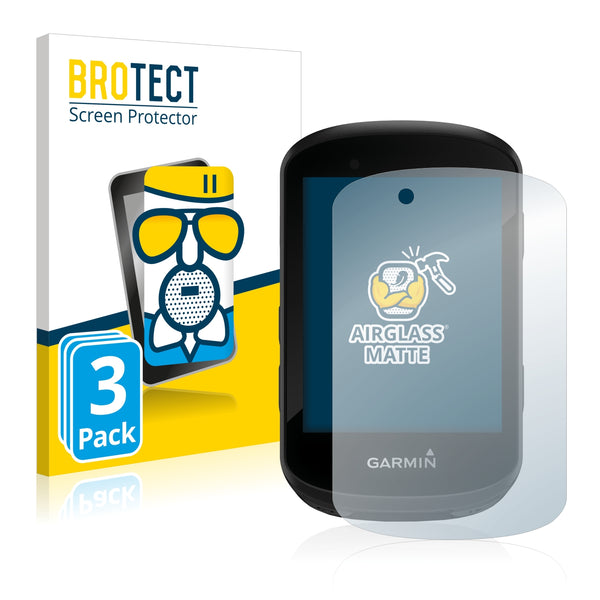 3x BROTECT AirGlass Matte Glass Screen Protector for Garmin Edge 830