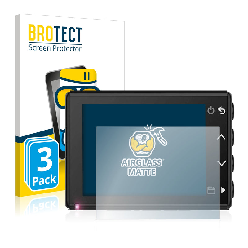 3x BROTECT AirGlass Matte Glass Screen Protector for Garmin Dash Cam 56