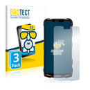 3x BROTECT AirGlass Matte Glass Screen Protector for Doogee S90 Pro