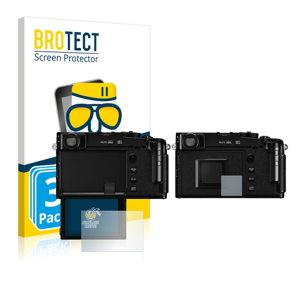 3x BROTECT AirGlass Matte Glass Screen Protector for FujiFilm X-Pro3