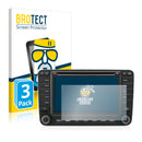 3x BROTECT AirGlass Matte Glass Screen Protector for Volkswagen Golf 5 2003-2007 MFD 2 6.5