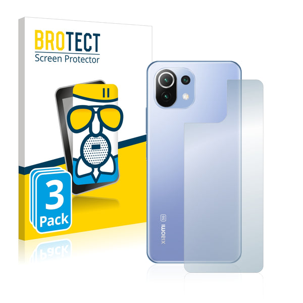 3x BROTECT Matte Screen Protector for Xiaomi 11 Lite 5G NE (Back)