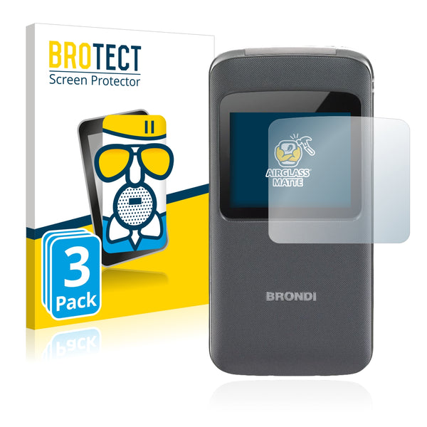 3x BROTECT Matte Screen Protector for Brondi Window (Outer display)