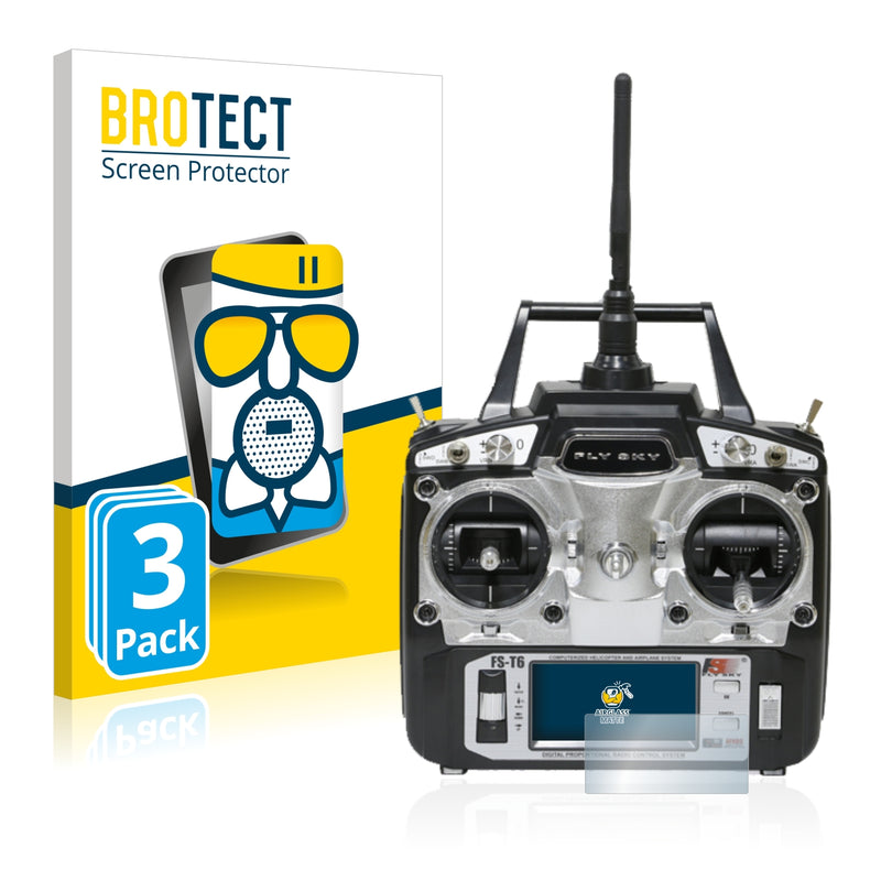 3x BROTECT Matte Screen Protector for FlySky FS-T6
