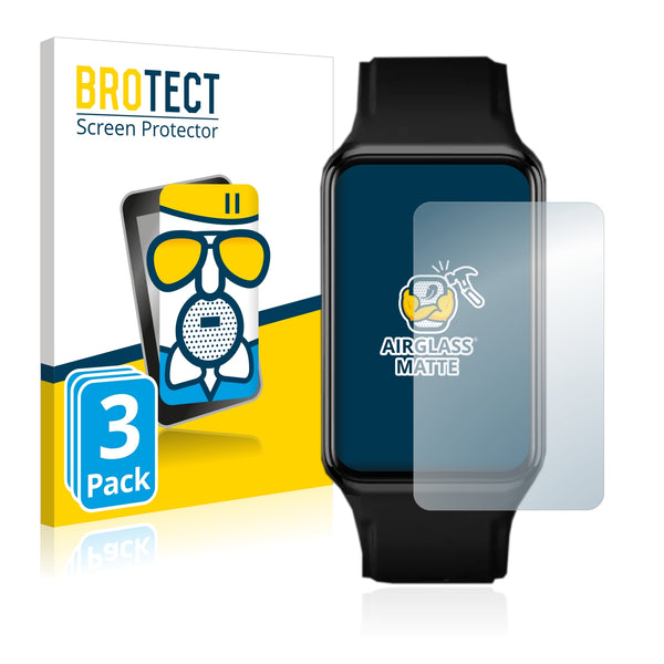 3x BROTECT AirGlass Matte Glass Screen Protector for Oppo Watch Free