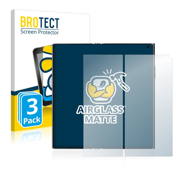 3x BROTECT AirGlass Matte Glass Screen Protector for Huawei Mate Xs 2