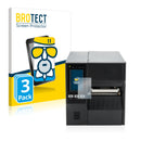 3x BROTECT AirGlass Matte Glass Screen Protector for Zebra ZT411