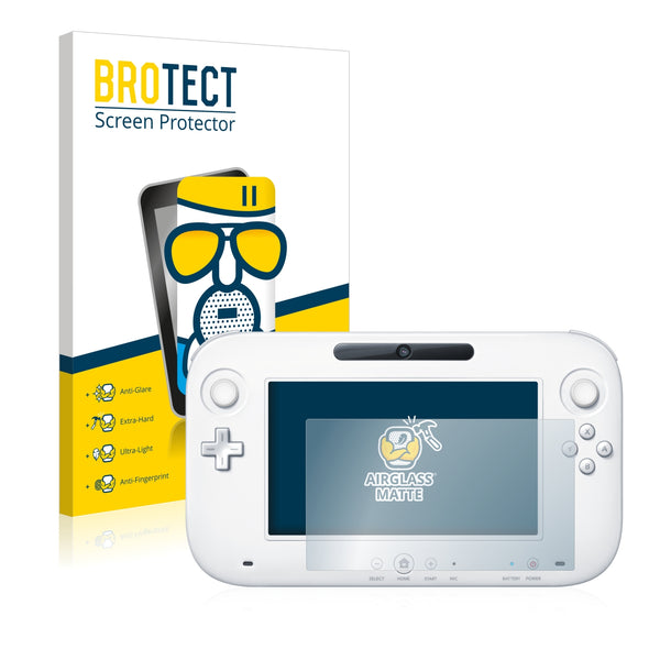 BROTECT AirGlass Matte Glass Screen Protector for Nintendo Wii U GamePad (Controller)
