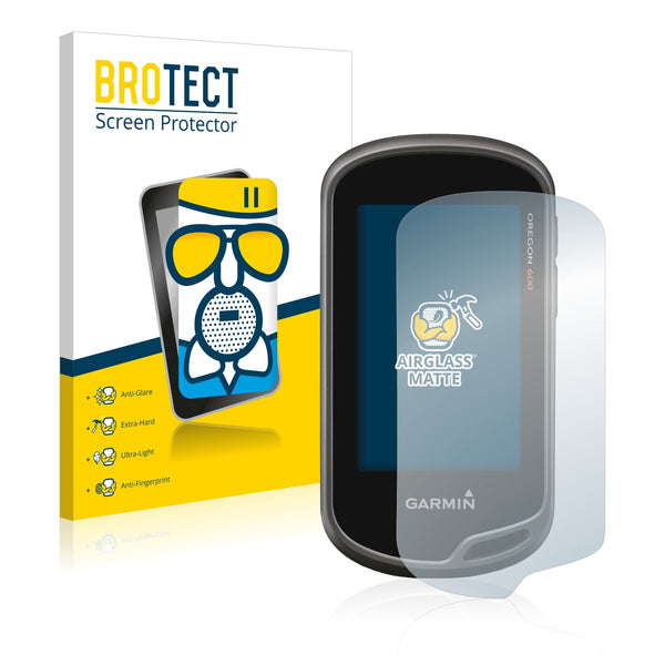 BROTECT AirGlass Matte Glass Screen Protector for Garmin Oregon 600