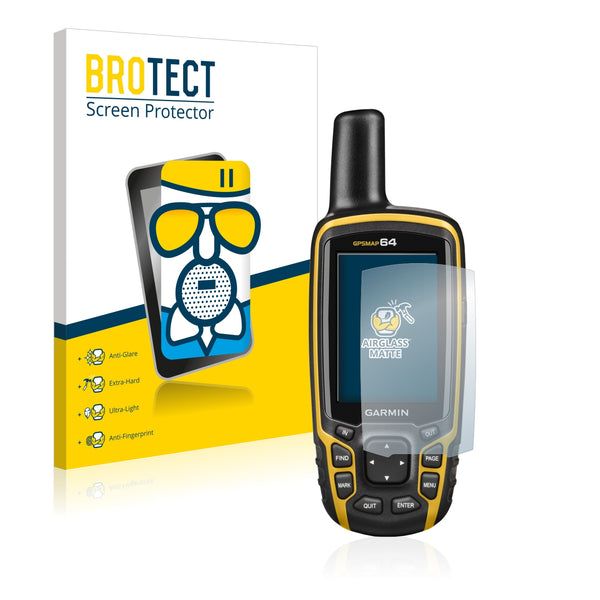 BROTECT AirGlass Matte Glass Screen Protector for Garmin GPSMAP 64