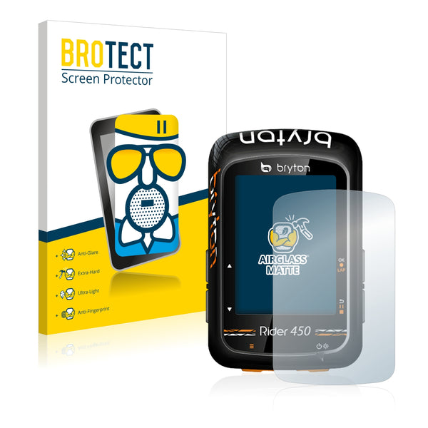 BROTECT AirGlass Matte Glass Screen Protector for Bryton Rider 450