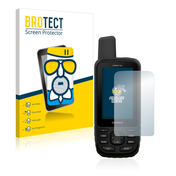 BROTECT AirGlass Matte Glass Screen Protector for Garmin GPSMAP 66s