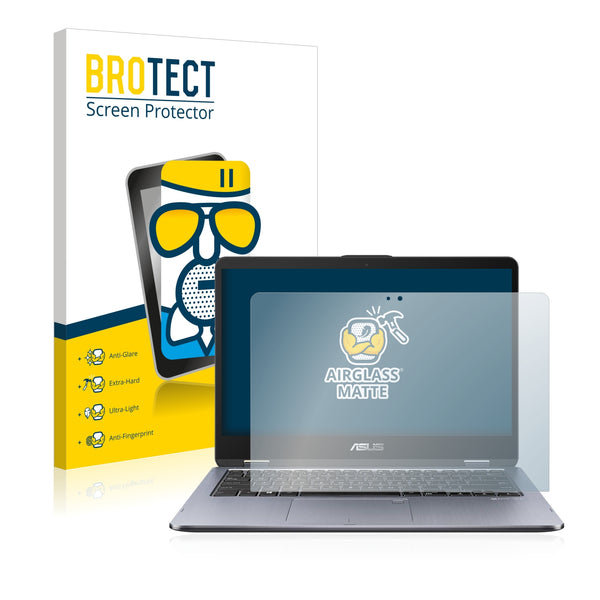 BROTECT AirGlass Matte Glass Screen Protector for Asus VivoBook Flip 14 TP410UA