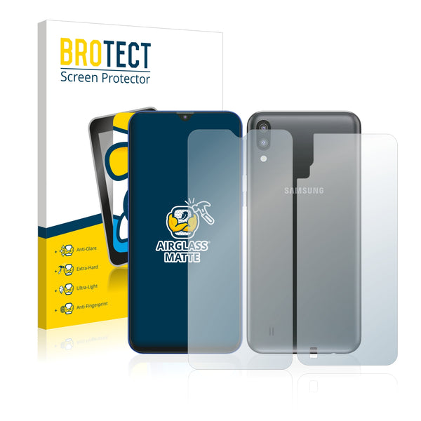 BROTECT AirGlass Matte Glass Screen Protector for Samsung Galaxy A10 (Front + Back)