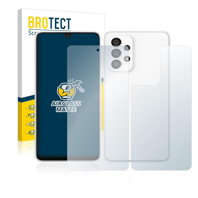 BROTECT AirGlass Matte Glass Screen Protector for Samsung Galaxy A33 5G (Front + Back)