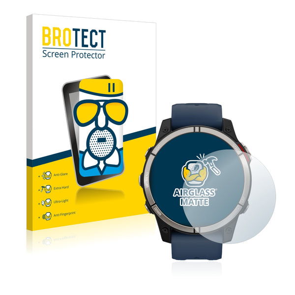 BROTECT AirGlass Matte Glass Screen Protector for Garmin quatix 7
