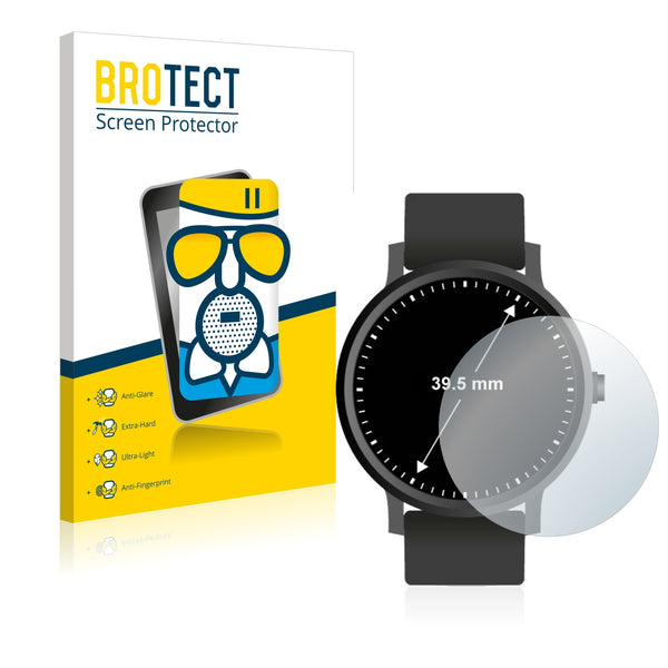 BROTECT AirGlass Matte Glass Screen Protector for Circular Displays (Diameter: 39.5 mm)