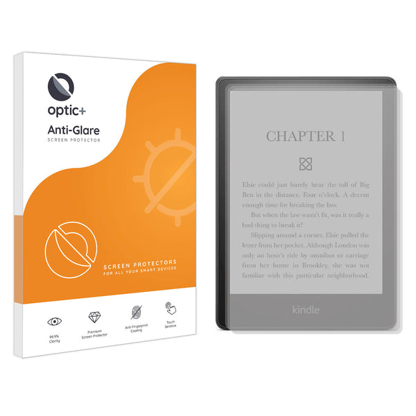 Optic+ Anti-Glare Screen Protector for Amazon Kindle Paperwhite Signature Edition (2021) 3pk