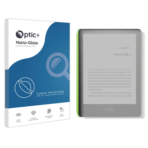 Optic+ Nano Glass Screen Protector for Amazon Kindle Paperwhite Kids (2021) 3pk