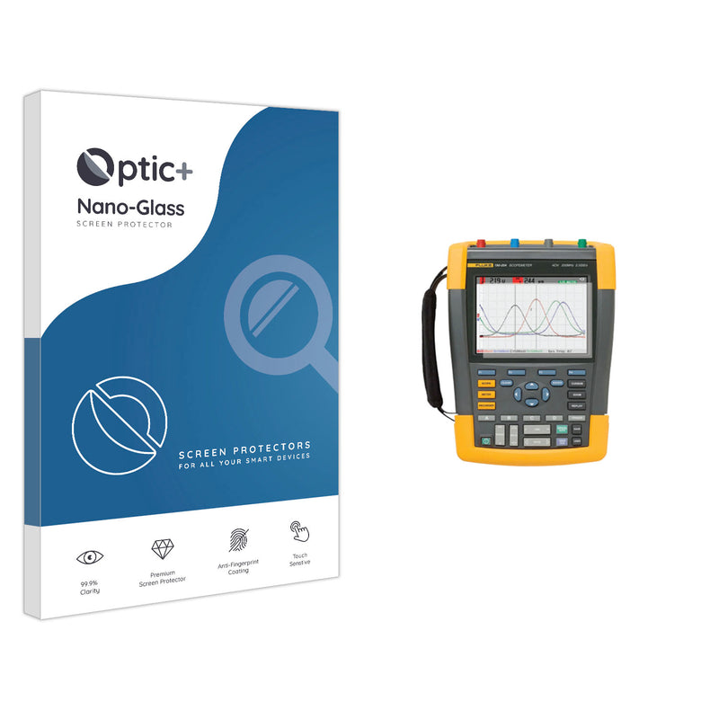 Optic+ Nano Glass Screen Protector for Fluke Scopemeter 190 III