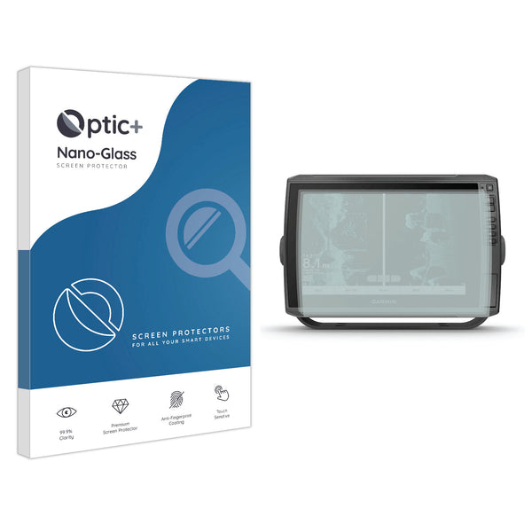 Optic+ Nano Glass Screen Protector for Garmin echoMAP ULTRA 105sv 3pk